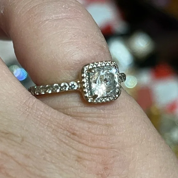 Pandora Square Sparkle Ring - Picture 6 of 14